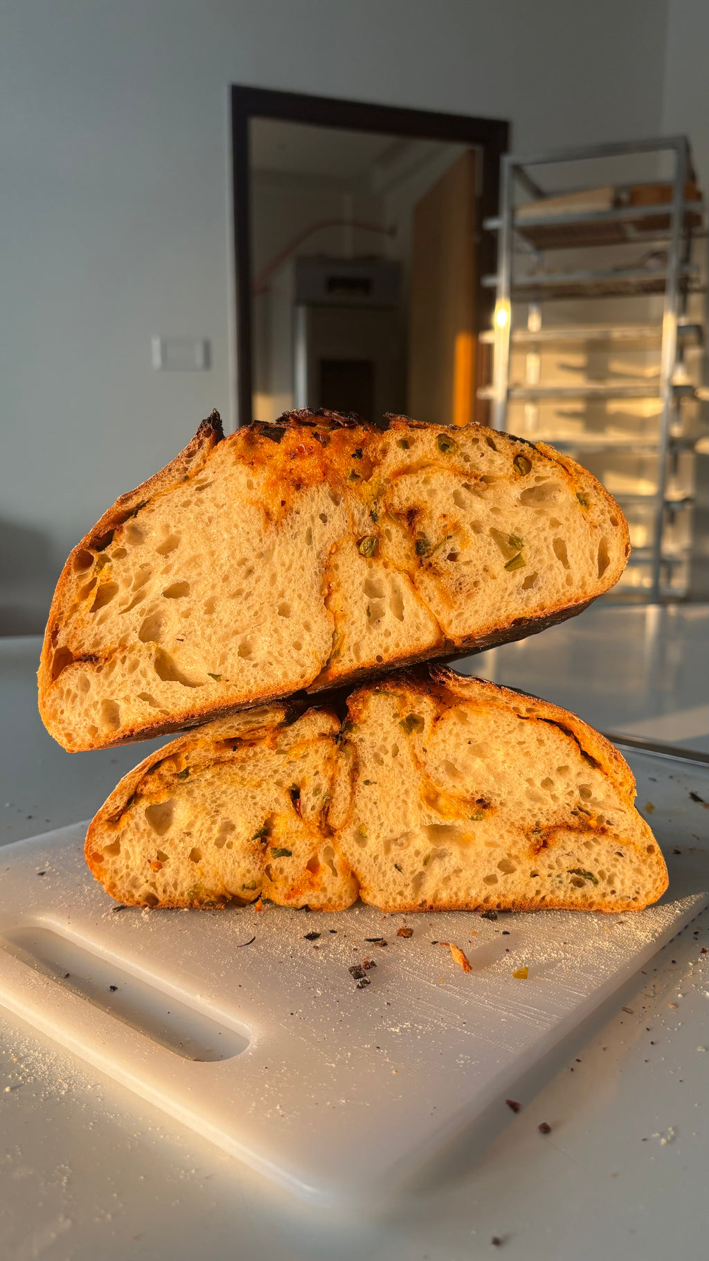 Chili Oil Scaliion Sourdough